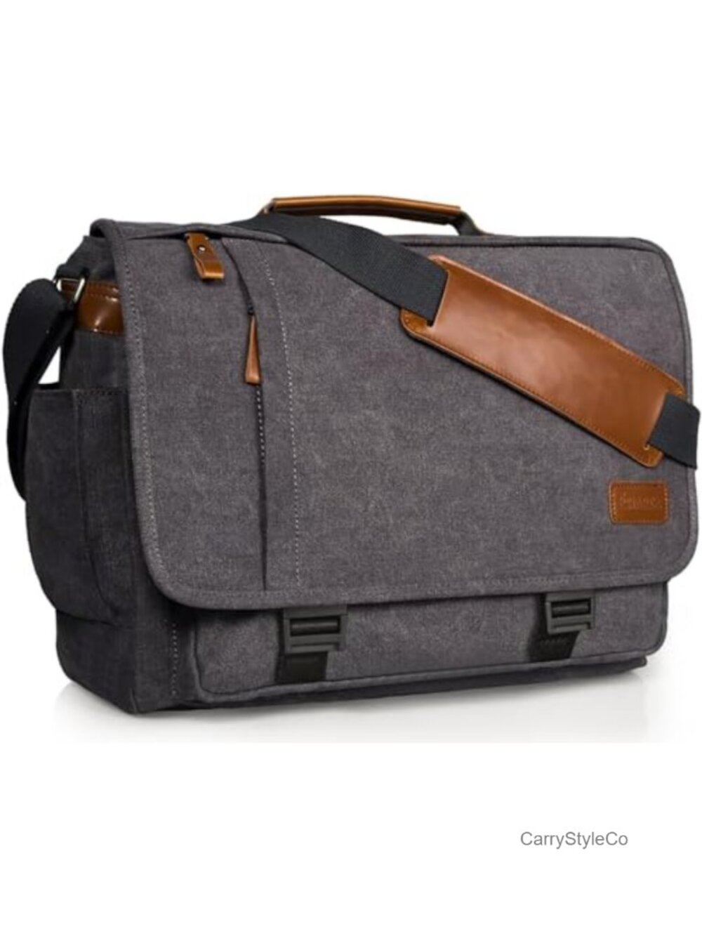 Water-resistant Canvas Laptop Messenger Bag 17-17.3 inch Work Travel